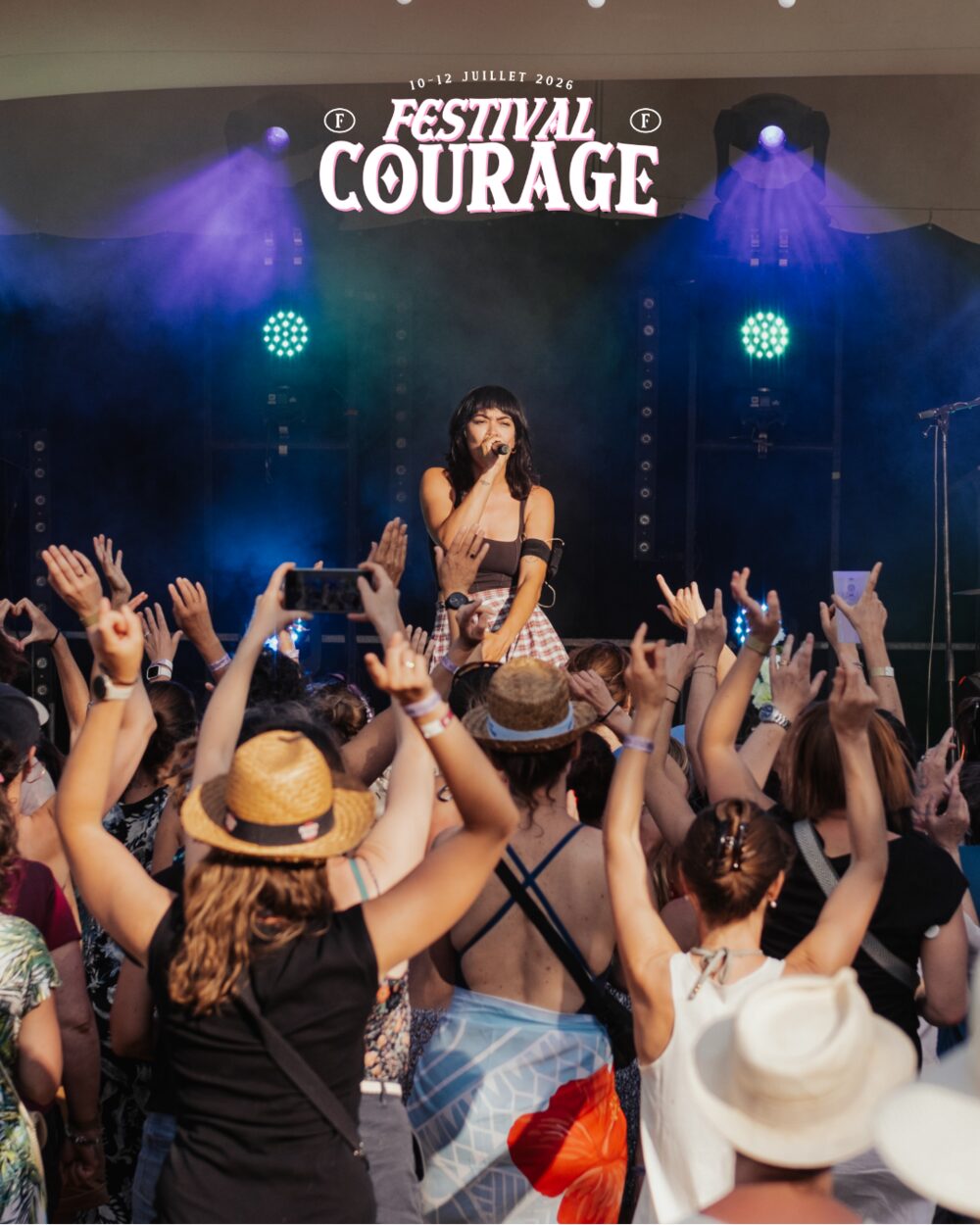 Concert au Festival Courage